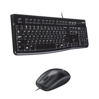 Logitech MK120 Wired USB Keyboard and Mouse Set for Windows