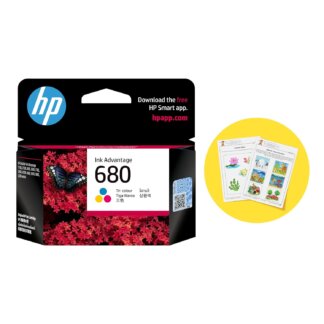 HP 680 Tri-Color Original Ink Advantage Cartridge,Multi-Color Pack
