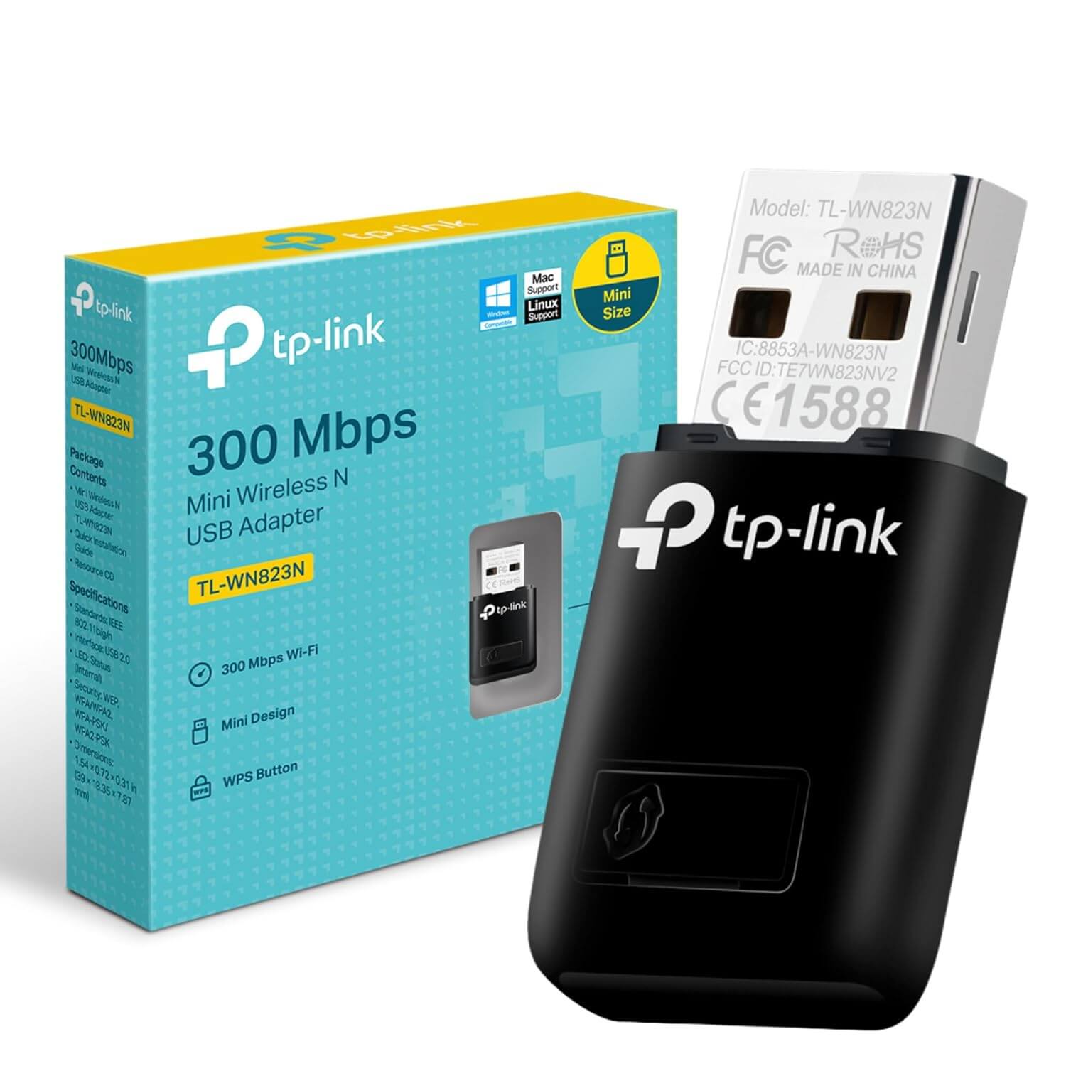 TP-LINK WiFi Dongle 300 Mbps (TL-WN823N)