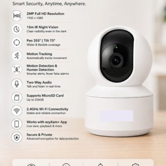 2MP Smart Wi-Fi Home CCTV Camera | CP-E28Q | 360° Pan & Tilt | CTC Cyber Secure Tech