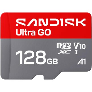 SANDISK 128GB Ultra Go microSD Card UHS-I, Up to 190MB/s, Full HD Video, Memory Card