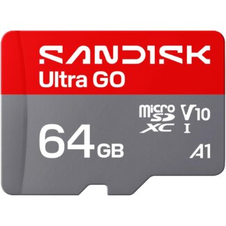 SANDISK 64GB Ultra Go microSD Card UHS-I, Up to 140MB/s, Full HD Video, Memory Card