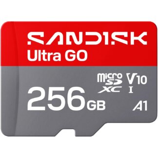 SANDISK 256GB Ultra Go microSD Card UHS-I, Up to 190MB/s, Full HD Video, Memory Card